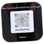 Berlin Bar Praha wanted street sticker