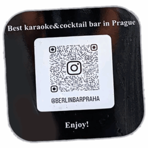 Berlin Bar Praha wanted street sticker