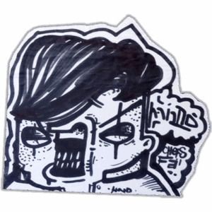 HND wanted street sticker