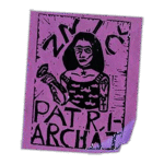 Znič Patriarchát wanted street sticker