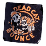 Dead Cat Bounce wanted street sticker