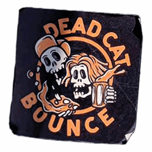 Dead Cat Bounce wanted street sticker