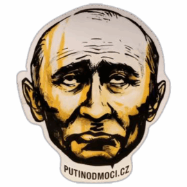 Putin od moci wanted street sticker