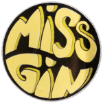 Miss Gin wanted street sticker