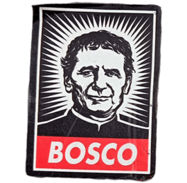 Bosco wanted street sticker