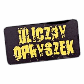 Uliczny Opryszek wanted street sticker