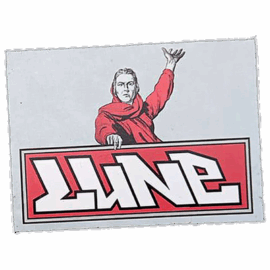 Lune wanted street sticker