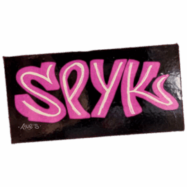 Spyk wanted street sticker