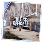 The Office skateboards wanted street sticker