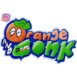 Orange and Conk wanted street sticker