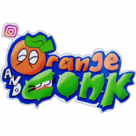 Orange and Conk wanted street sticker