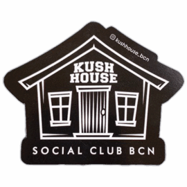 Kush House wanted street sticker