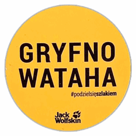 Jack Wolfskin wanted sticker spotted on Sněžka in 2025