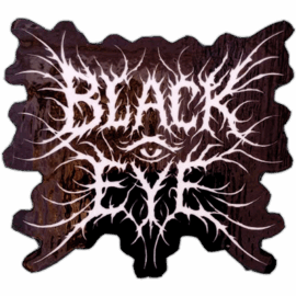 Black Eye wanted street sticker spotted in Prešov in 2025
