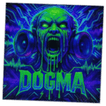 Dogma Wanted street sticker spotted in Prague in 2025
