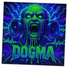 Dogma Wanted street sticker spotted in Prague in 2025