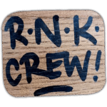 R.N.K. Crew Wanted street sticker spotted in Prague in 2025