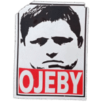 Ojeby wanted street sticker spotted on Sněžka in 2025