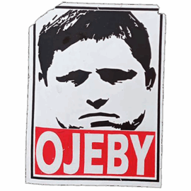Ojeby wanted street sticker spotted on Sněžka in 2025