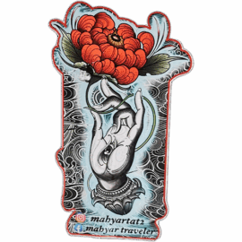 Mahyarttattoo wanted sticker spotted in Bangkok in 2025