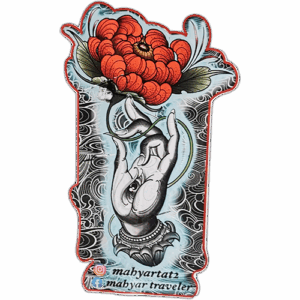 Mahyarttattoo wanted sticker spotted in Bangkok in 2025