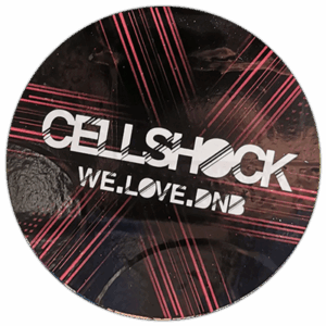 Cellshock wanted sticker spotted in Bangkok in 2025