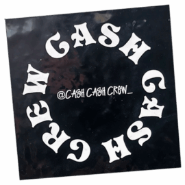 Cash Cash Crew wanted sticker spotted in Bangkok in 2025