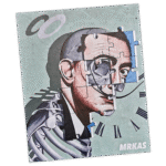 Mrkas wanted street sticker spotted in Bangkok in 2025.