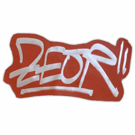 Zeor wanted street sticker spotted in Prague in 2025