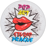 Pop art studio Prague wanted street sticker spotted in Prague in 2025