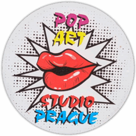 Pop art studio Prague wanted street sticker spotted in Prague in 2025
