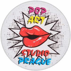 Pop art studio Prague wanted street sticker spotted in Prague in 2025