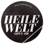 Heile Welt wanted street sticker spotted on Mallorca in 2025.