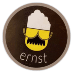 Ernst wanted sticker spotted in Prague in 2025