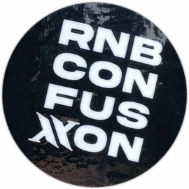 RNB Confusion wanted sticker spotted in Prague in 2025
