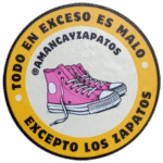 Amancay Zapatos wanted sticker spotted in Prague in 2025