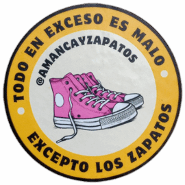 Amancay Zapatos wanted sticker spotted in Prague in 2025
