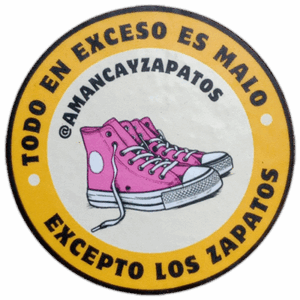 Amancay Zapatos wanted sticker spotted in Prague in 2025