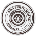 Skateboarding Orlová wanted sticker spotted in Prague in 2025