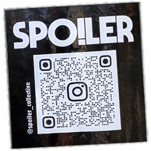 Spoiler wanted sticker spotted in Prešov in 2025
