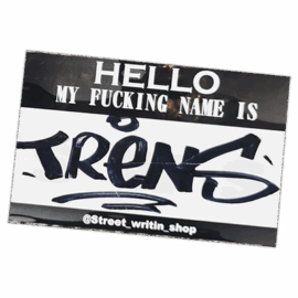 Trens wanted street sticker spotted in Bangkok in 2025