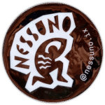 Nessuno wanted street sticker spotted in Prague in 2025