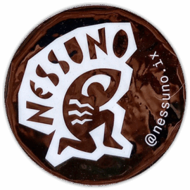 Nessuno wanted street sticker spotted in Prague in 2025