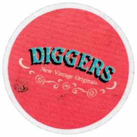 Diggers wanted street sticker spotted in Bangkok in 2025
