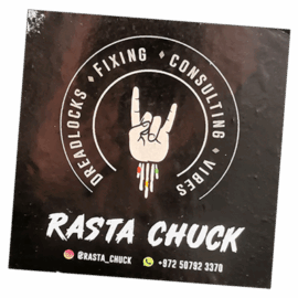 Rasta Chuck wanted street sticker spotted in Bangkok in 2025