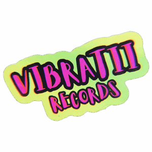 Vibratii Records street sticker spotted in Bangkok in 2025