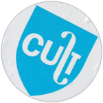 "Cult" wanted street sticker spotted in Prague in 2025