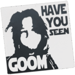 Goom wanted street sticker spotted in Bangkok in 2025.