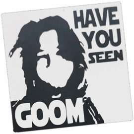 Goom wanted street sticker spotted in Bangkok in 2025.