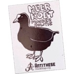 Antithese wanted sticker spotted in Enschede in 2025